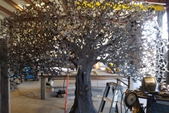 oak tree gate  in progress